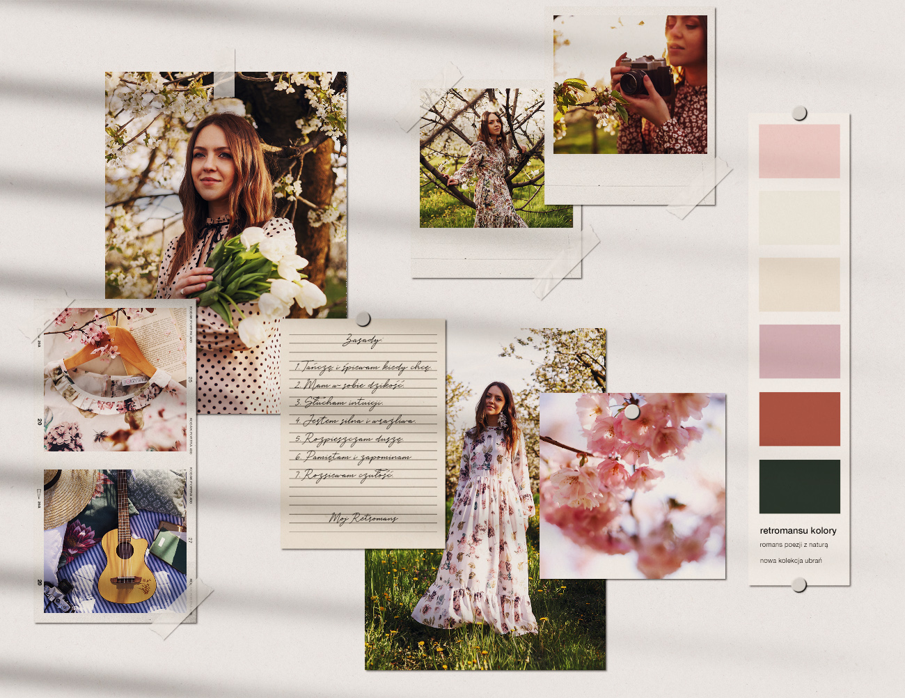 tablica inspiracyjna, moodboard, olga pokrywka